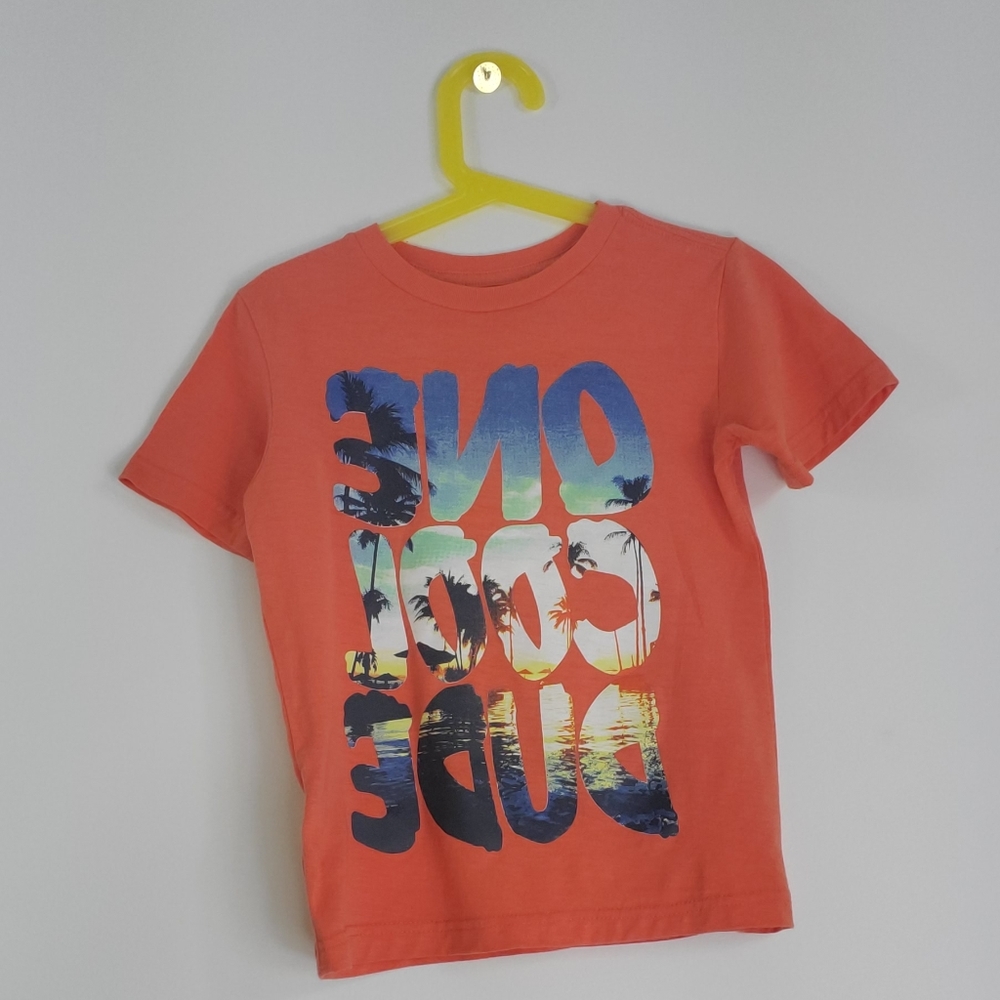 Orange graphic Tee shirt